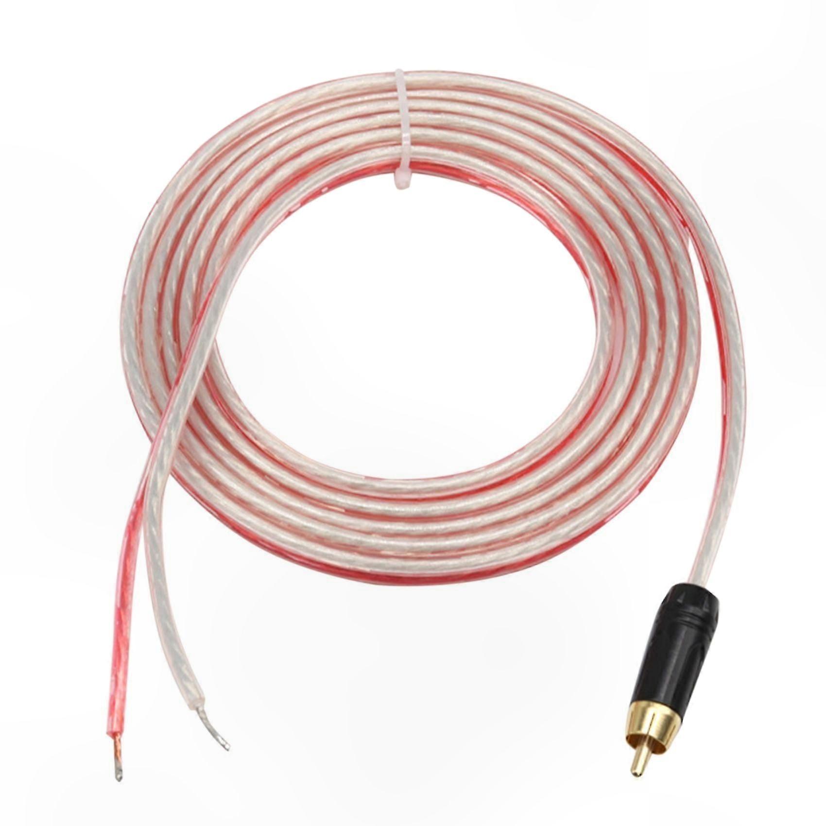 5Ft Speaker Wire Cable with Plug and Stripped Ends for Audio Replacement