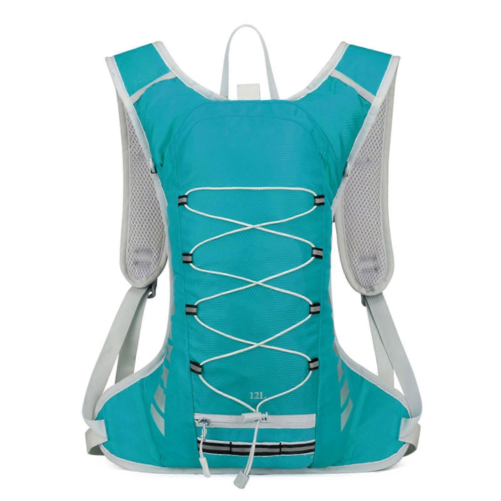 Waterproof Cycling Hydration Backpack with Breathable Mesh Straps Lightweight Green Outdoor Pack