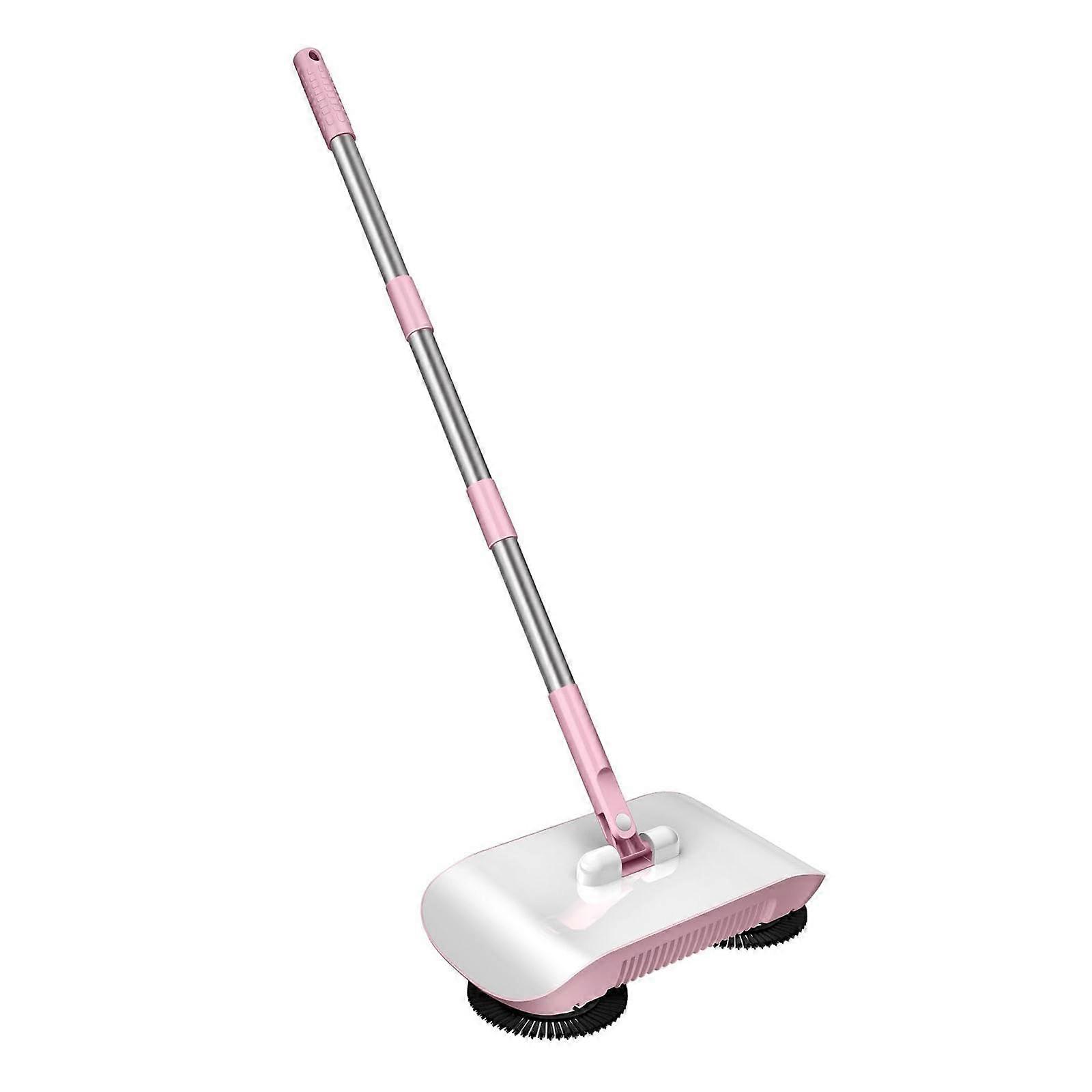 Hand Push Sweeper 3 in 1 Mop with Adjustable Handle and Microfiber Cloth for Hard Floors Marble Tile