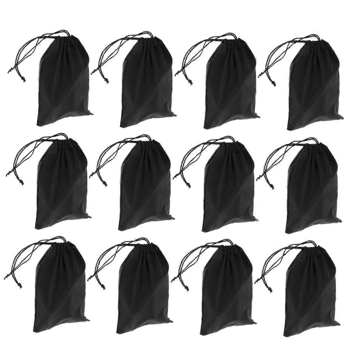 12pcs Ski Goggles Bag Soft Microfiber Drawstring Pouch for Sunglasses Scratch Protection