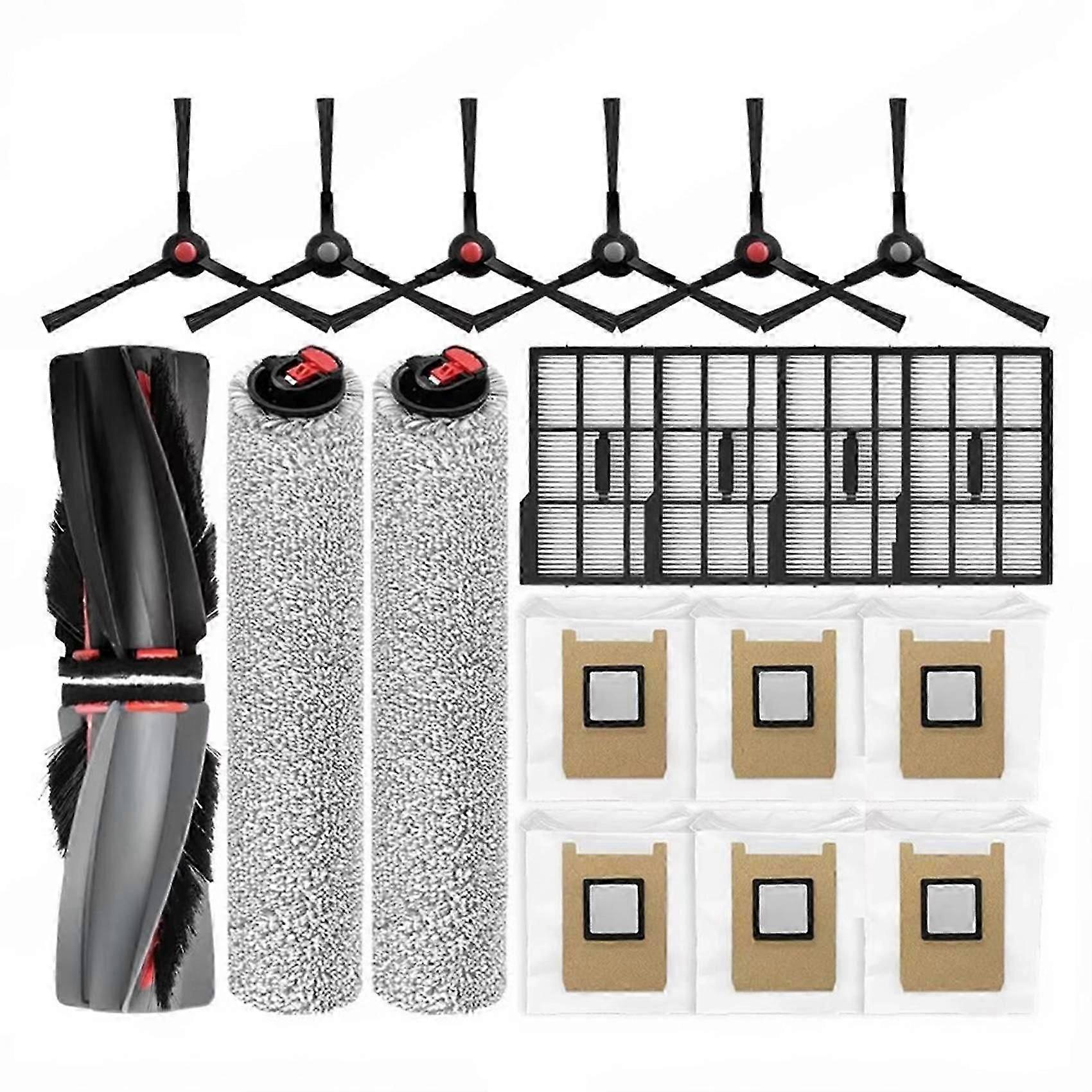 Replacement Accessories Kit for Eufy Omni E25/E28 - Includes Main Brush, HEPA Filter, Dust Bag, Roller, Mop Edition 0118