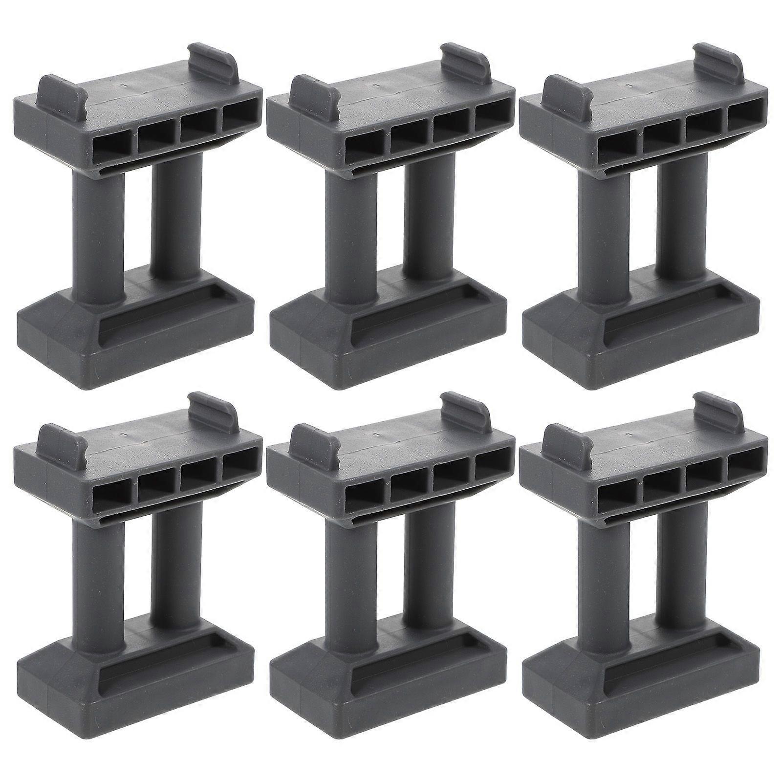 6Pcs Railway Bridge Pier Toy Simulation Train Pretend Bridge Pier Model Diy Bridge Support