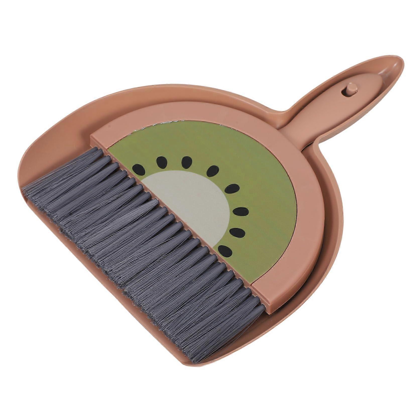 Mini Broom and Dustpan Set with Ergonomic Grip for Quick Home Kitchen Office Cleaning