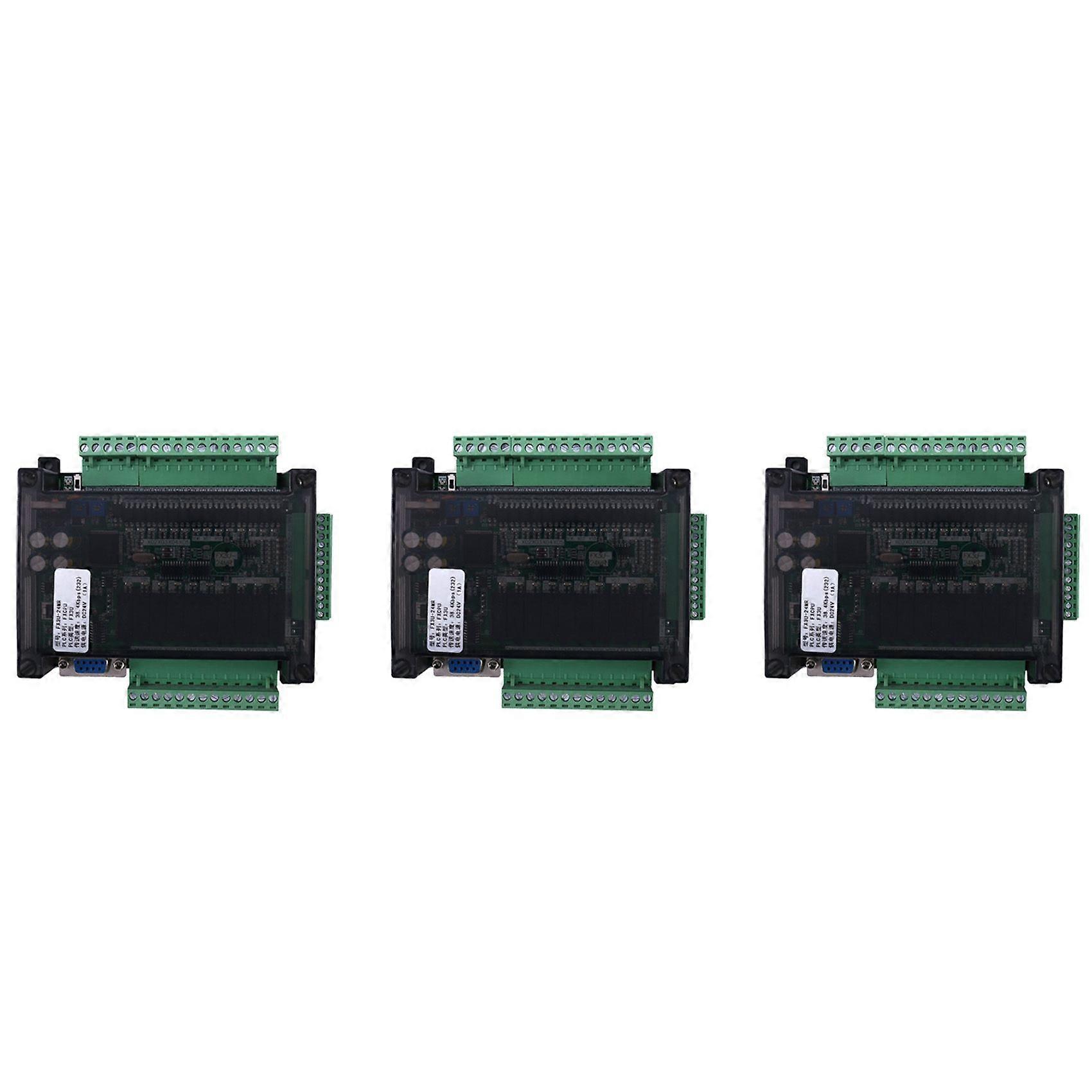 3X PLC Industrial Control Board FX3U-24MR High-Speed Household PLC Industrial Control Board PLC Controller Programmable