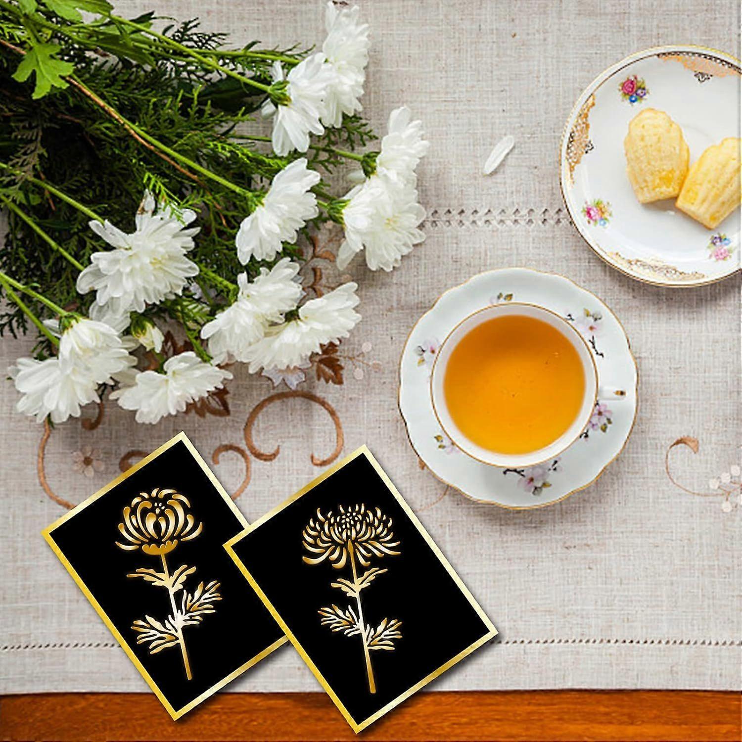 Chrysanthemum Hot Foil Plate - Card Making Emboss Molds