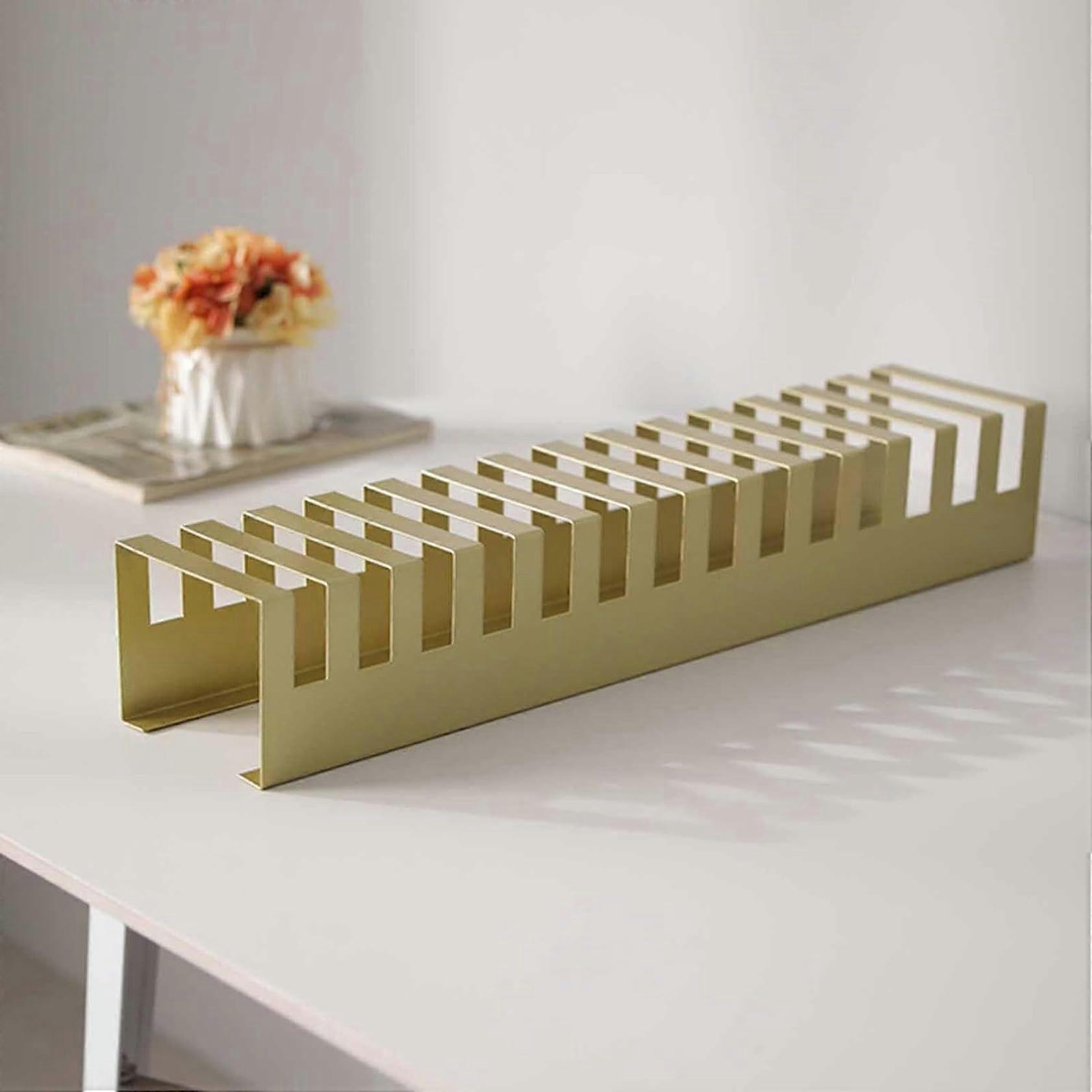 Tile Display Rack with 14 Slots for Marble and Floor Tile Samples, Large Capacity Durable Iron Stand