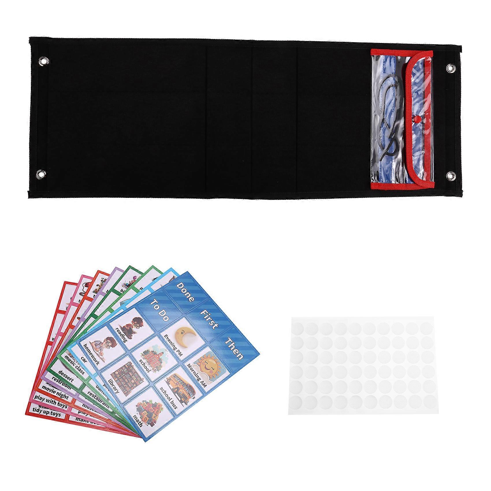 Visual Schedule for Kids Daily Routine Chart Black