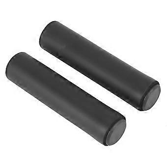 3 puños para manillar de patinete, BMX, MTB, bicicleta de montaña, ultraligeros de silicona (negros)