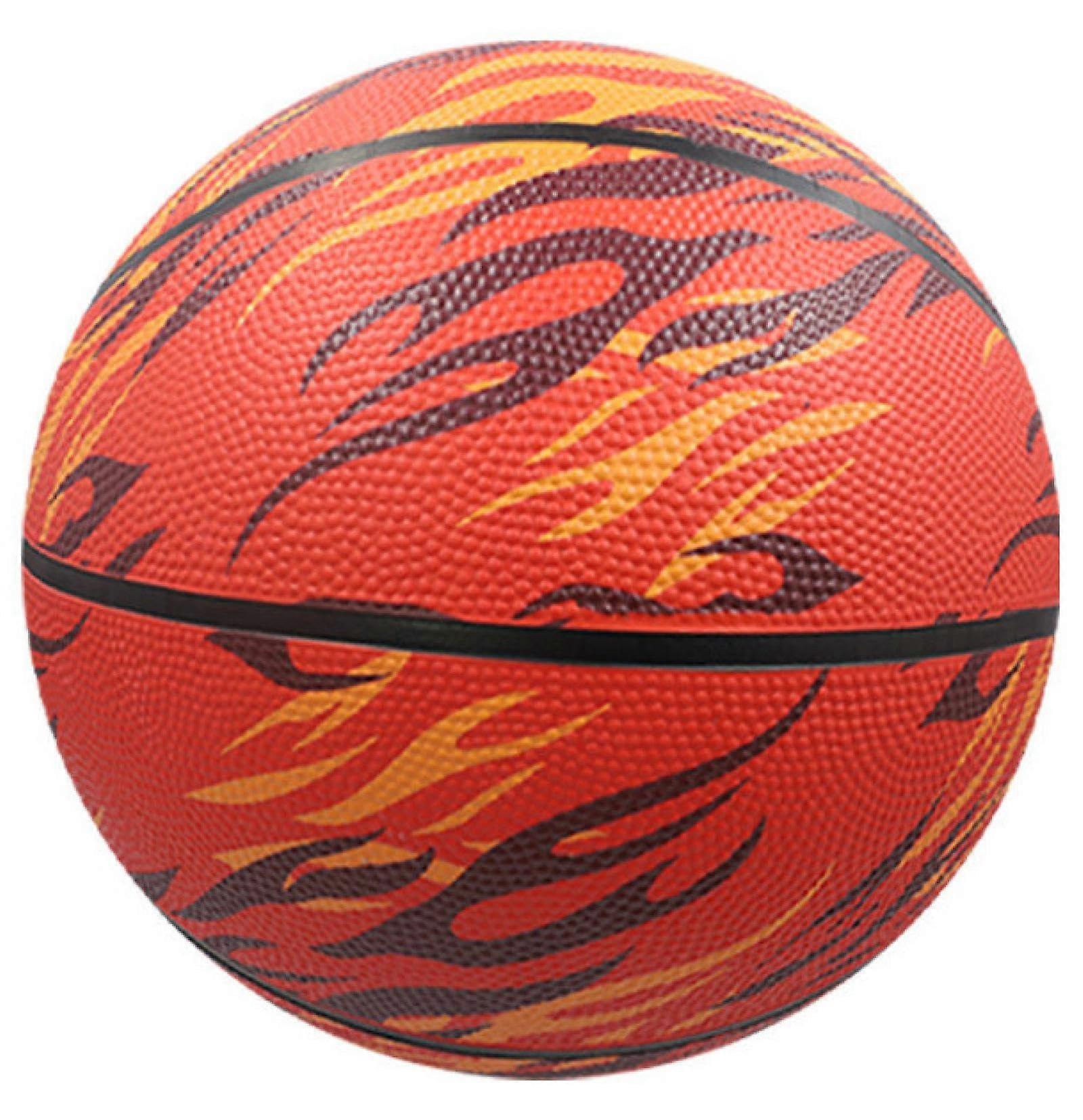 Durable Outdoor Rubber Basketball with  Grip Control Includes Pump and Needle for Training