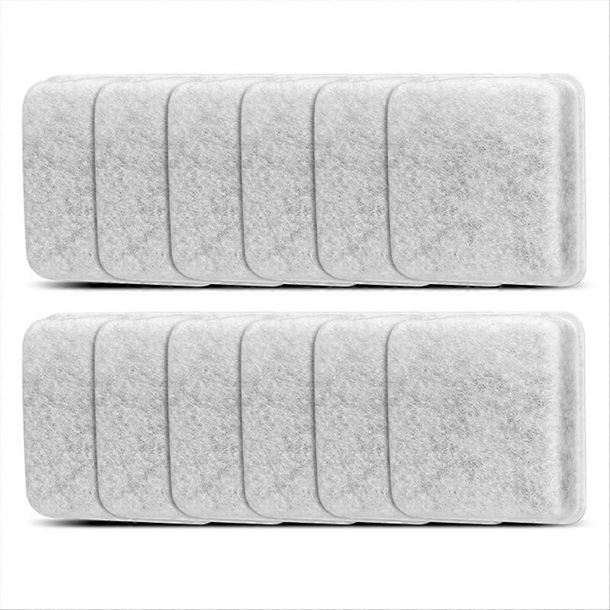 Pet Fountain Filter Replacement for 0.5/1/2.5/4 GAL 12PCS
