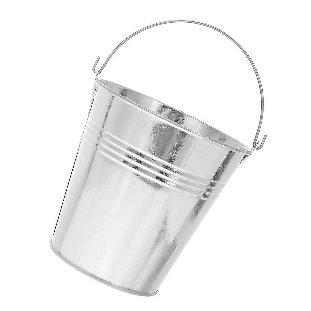 Ice Cubes Bucket Mini Tinplate Bucket with Handle for Storage Use 5Pcs