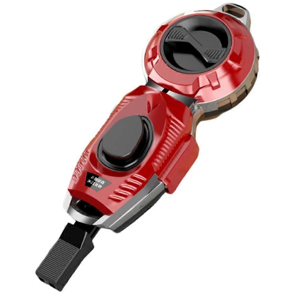 Automatic Retractable Chalk Line Tool for Enhanced Efficiency in Construction and Woodworking Red