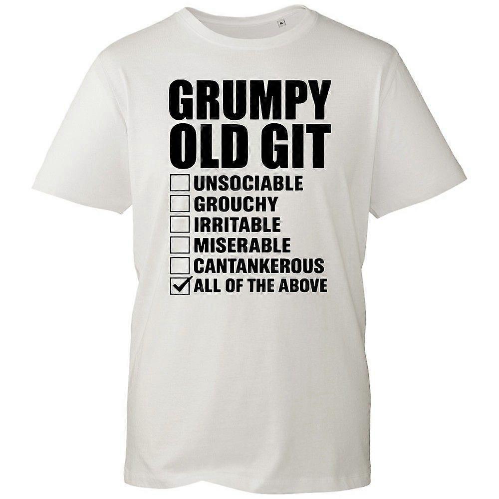 Grumpy Old Git Checklist -t-paita R1798