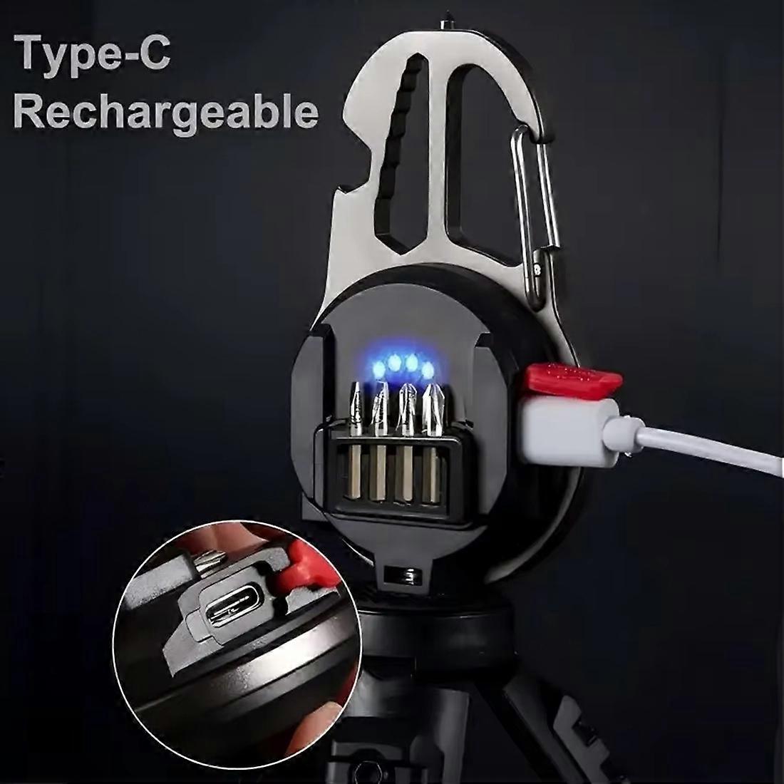 Portable Flashlight Keychain Light COB Multifunctional Mini LED Work Light Small Portable Flashlight for Outdoor Camping