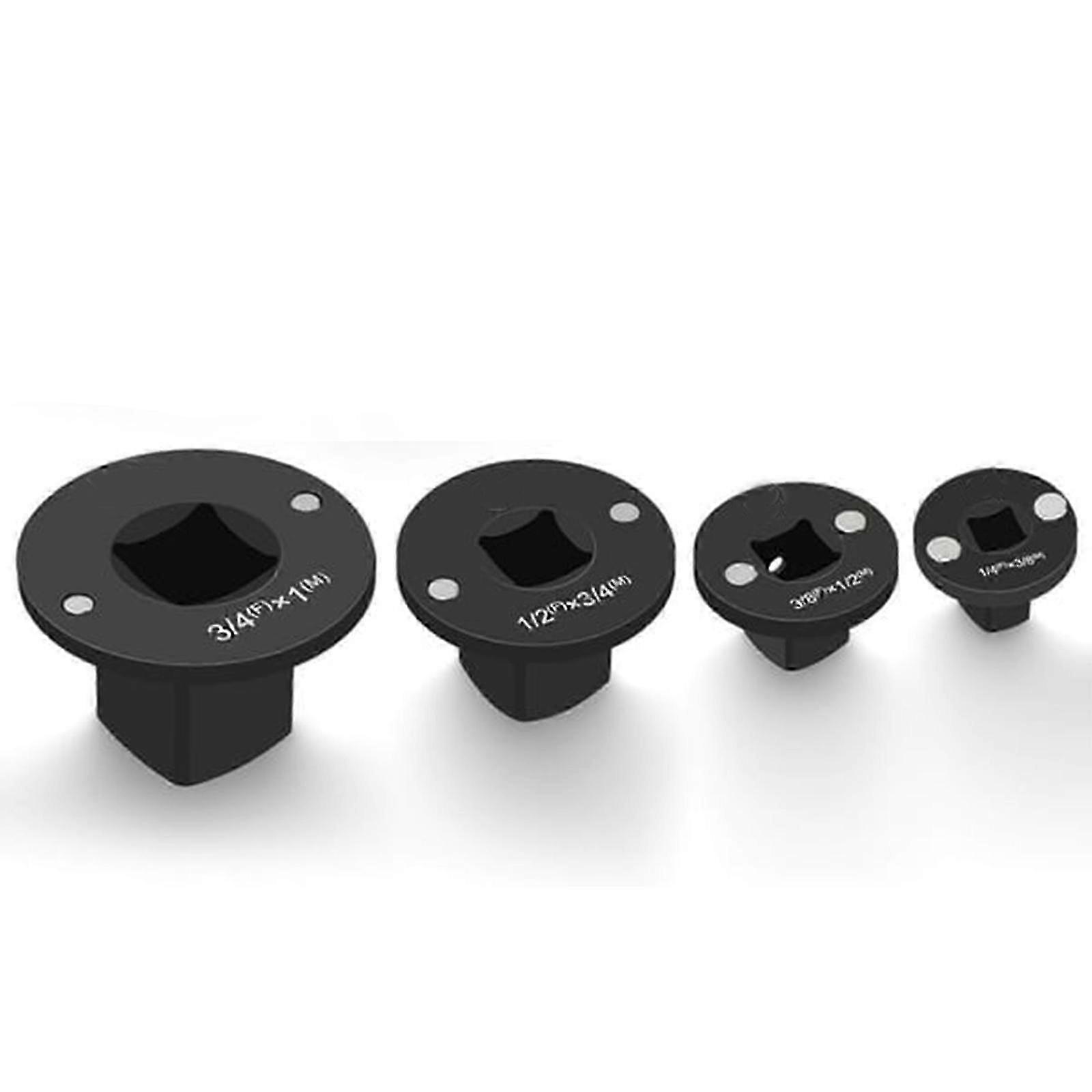 4Pcs Insert Low Profile Impact Socket Adapter Set - Drive Reducing