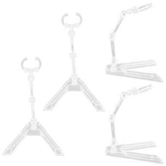 Transparenter Figurenständer aus Kunststoff für die Präsentation von 4 Tischfiguren