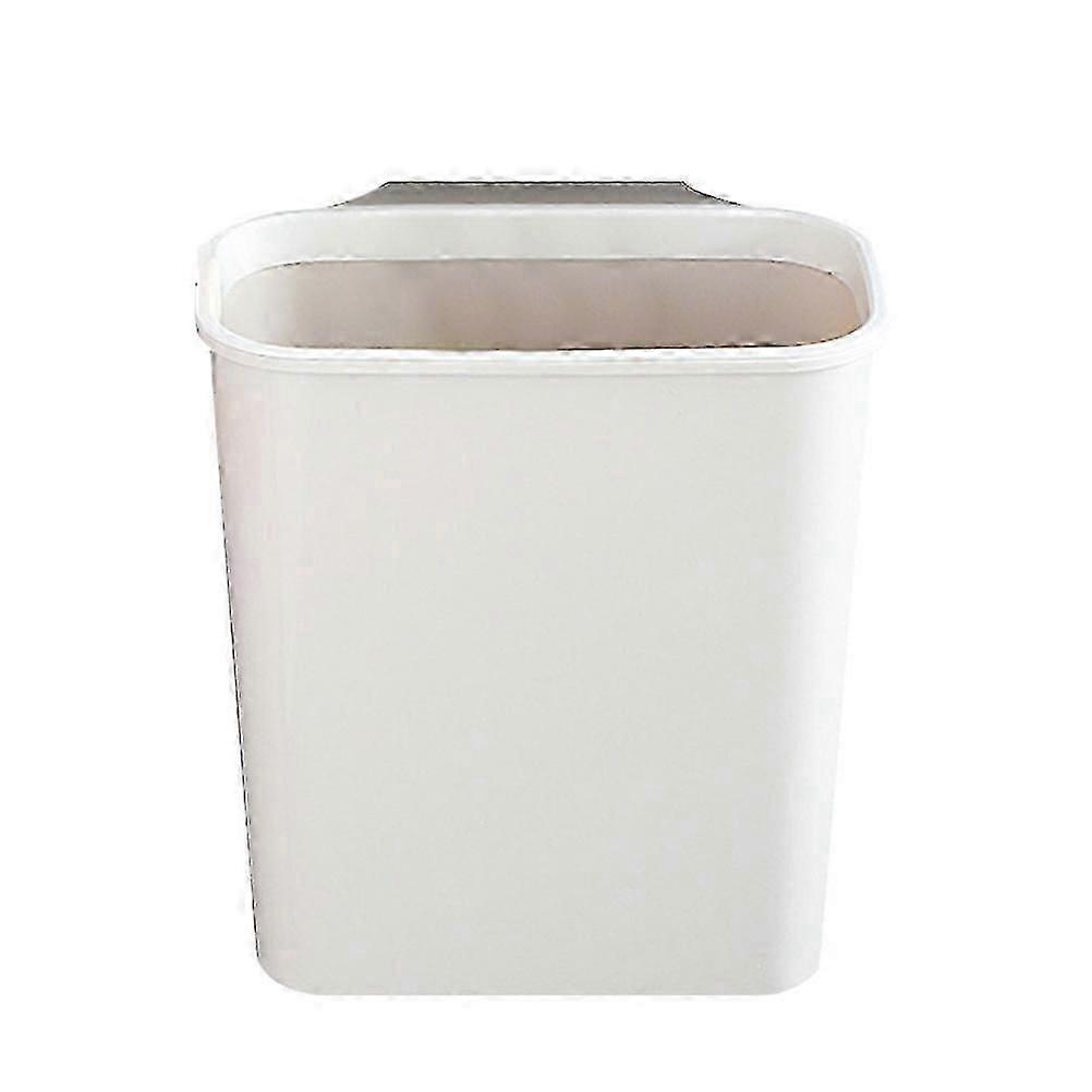 White Kitchen Hanging Trash Can for Storage Plastic Material