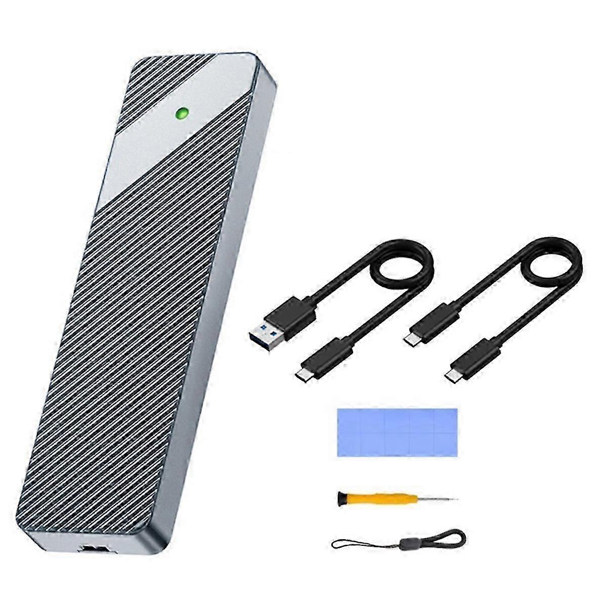 M.2 Solid State SSD Type-C USB 3.2 Interface 10Gbps Dual Protocol NVMe/NGFF External Box USB3.2 M.2