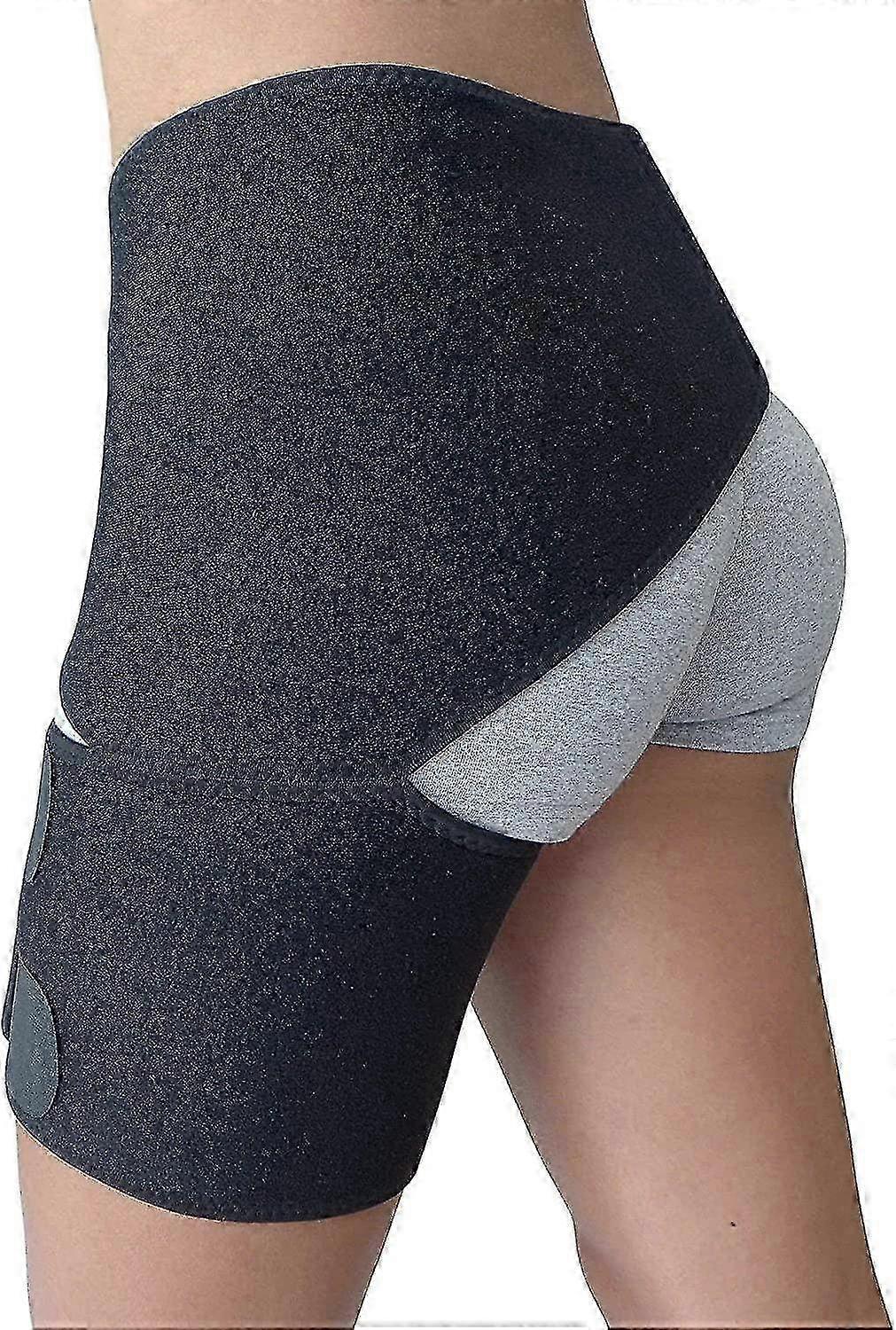 Hip Brace For Sciatica Pain Relief - Compression Support Wrap For Sciatic Nerve, Pulled Thigh, Hip F