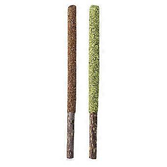 Lot de 12 bâtonnets à lécher pour chat, à base d'herbe à chat et de fruits, pour la maison et l'intérieur.