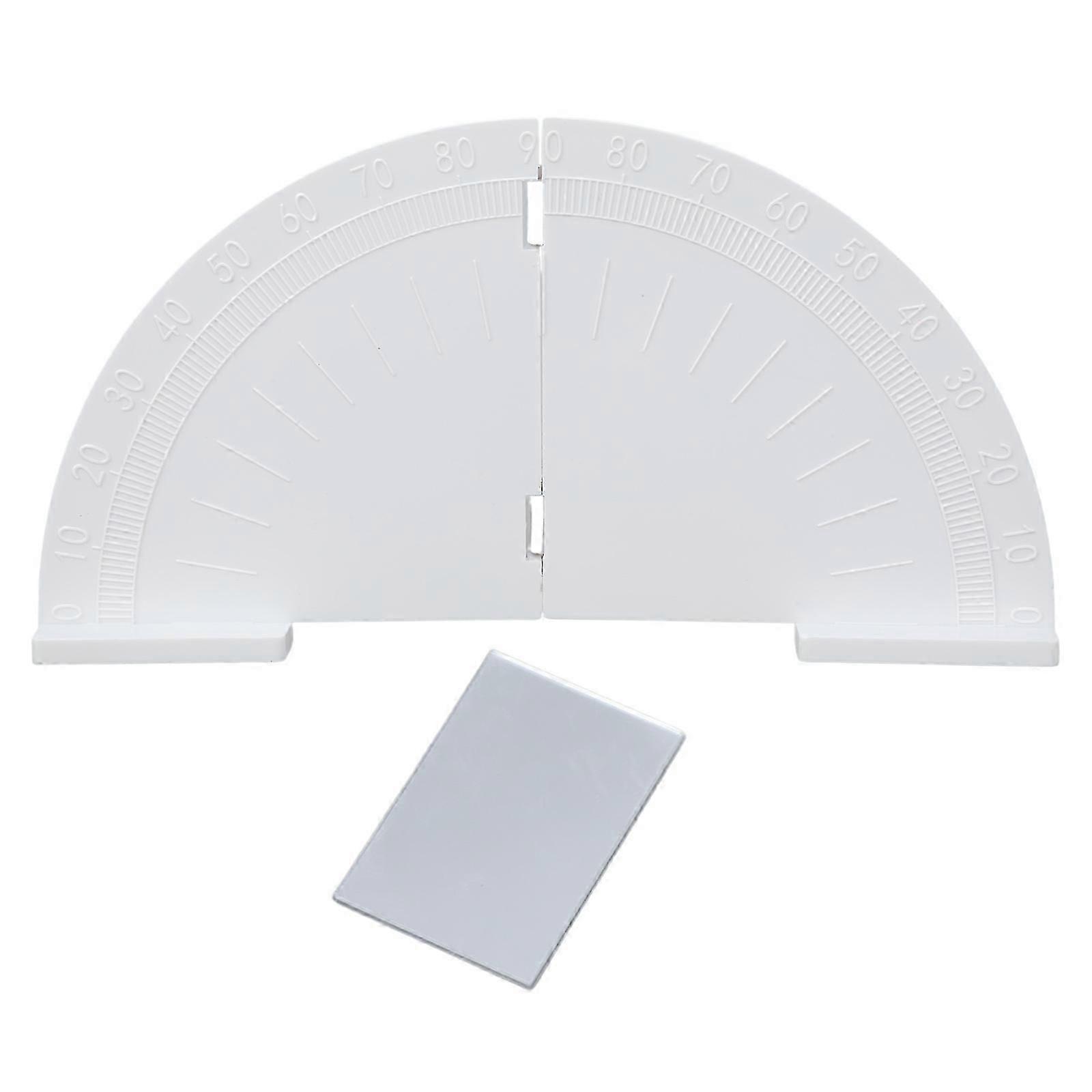 Optical Experiment Folding Semicircle Protractor Plane Mirror Reflection Physics Optics Teaching Equipment for School