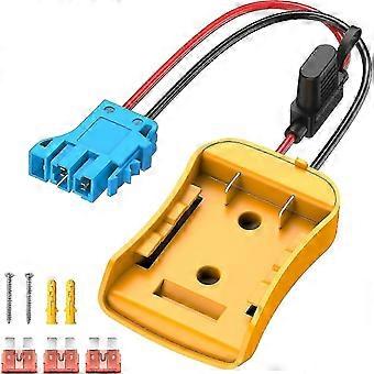 Power Wheels adapter for Dewalt 20V battery with fuse holder