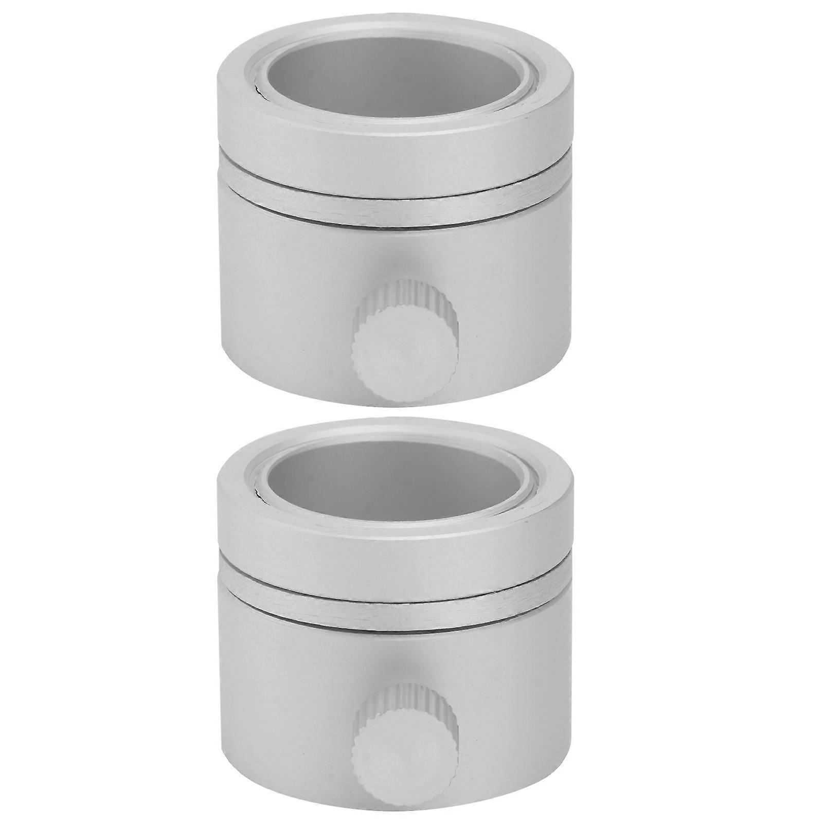 Flagpole Ring Aluminum Alloy for Flagpole 2Sets Silver Durable Clip