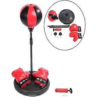 Boxball für Kinder - Marke - Mit Handschuhen und Pumpe - Höhenverstellbar