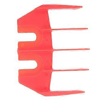 Protective Trimmer Guide Clipper Guide for Shearing 5Pcs Red Plastic