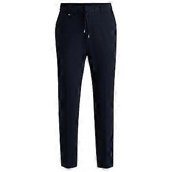 Boss Mens Perin Seersucker Formal Trousers