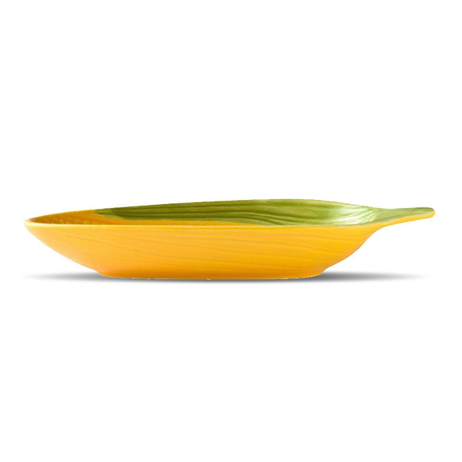 Corn Shaped Ceramic Plates | Table Decoration | 30X11CM | 1 Pack