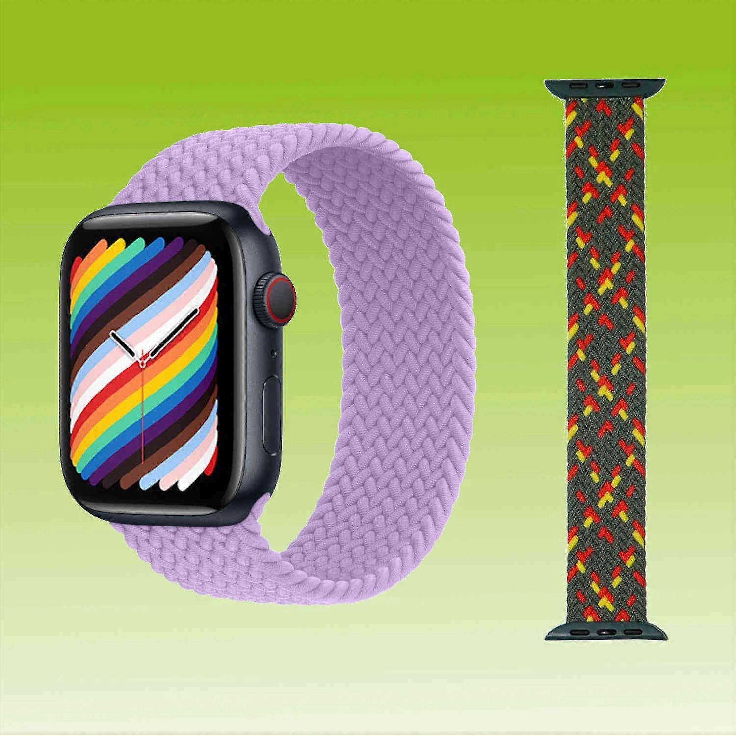 Replacement Nylon Watch Band for Apple Watch Series 10 42mm / 9 8 7 41 / 6 SE 5 4 40 / 3 2 1 38mm