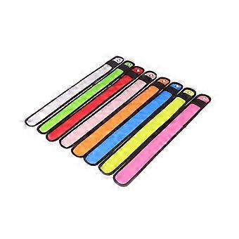 LED Running Armband Set 6pcs with Bright Reflective Safety Light for Night Outdoor Sports