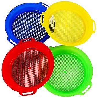 Sand Sifters Sieve Beach Sand Toys Red Blue Yellow Green Gift