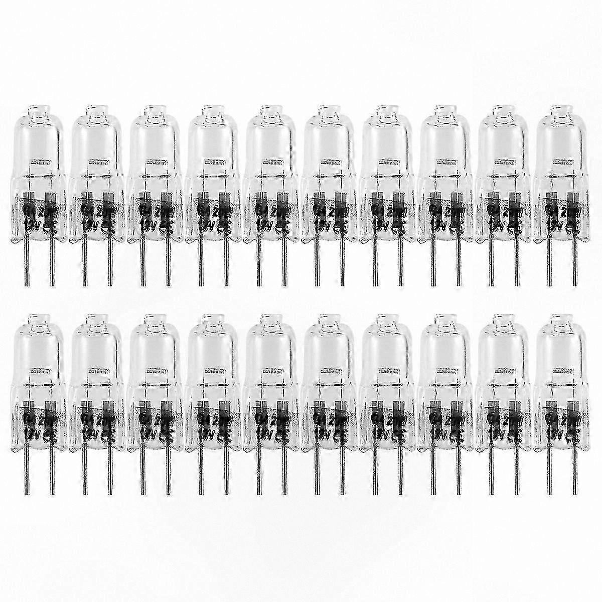 20-Pack G4 Halogen Bulbs, 20W 12V for General Lighting Use