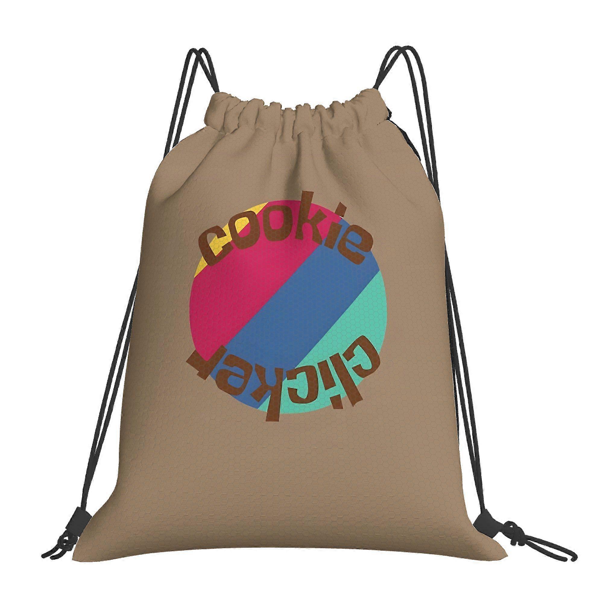 Drawstring Bags Featuring Cookie Clicker Designs-Pqasd