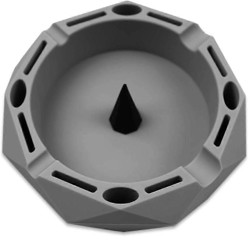 Silicone Geometric Ashtray - Gray