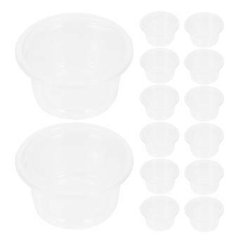 50 stuks waterbakjes voor reptielen: 25 ml doorzichtige plastic waterbakjes - Herbruikbare kleine minimalistische voerbakjes voor gekko's, slangen, hagedissen en kikkers - Benodigdheden voor reptielenterraria
