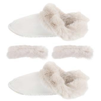 Detachable Warm Hole Shoe Inserts for Winter 1Set Plush Soft Liners
