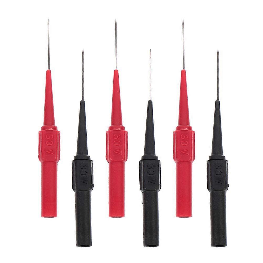 6pcs Wire Piercing Probe Multimeter Test Lead Test Probe Multimeter Test Probe