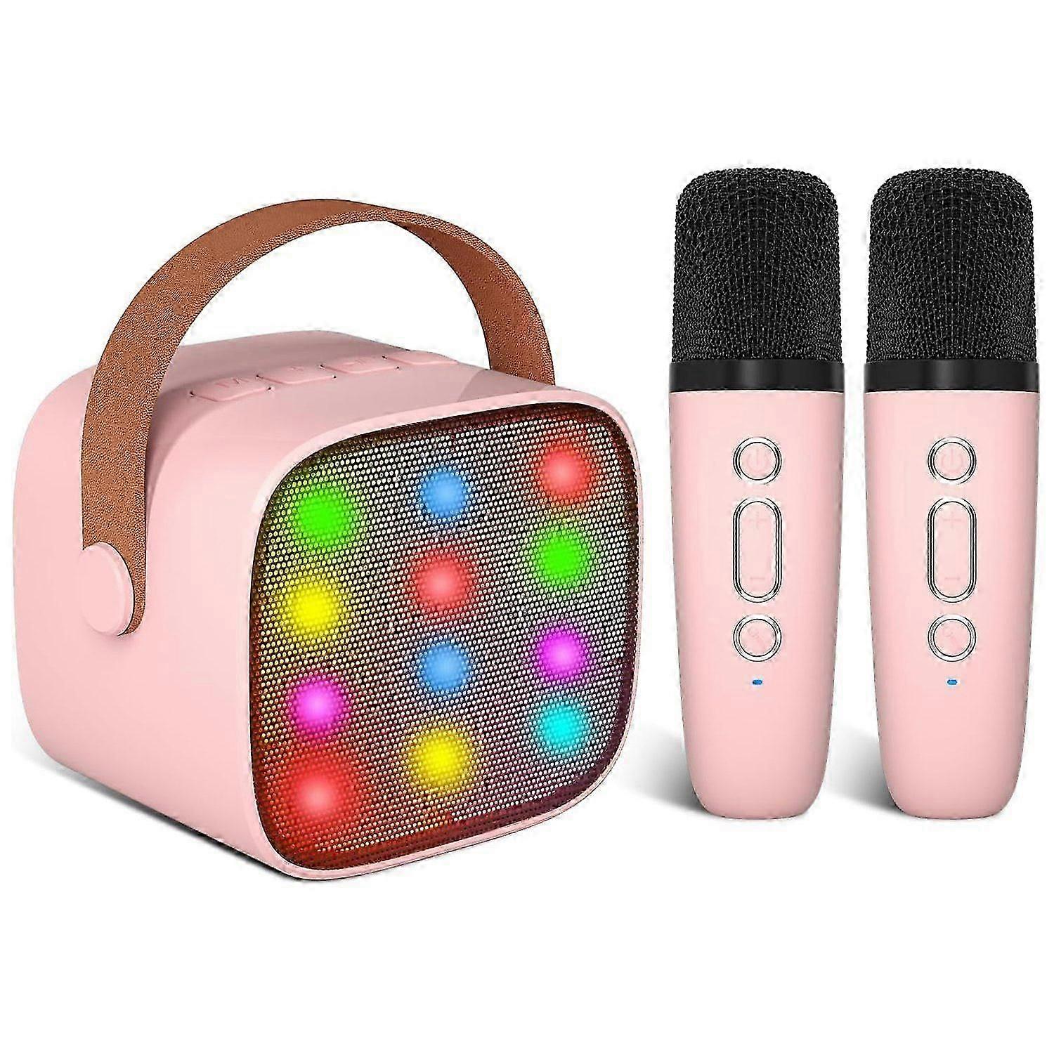 Microfoon Karaoke Machine met 2 draadloze microfoons