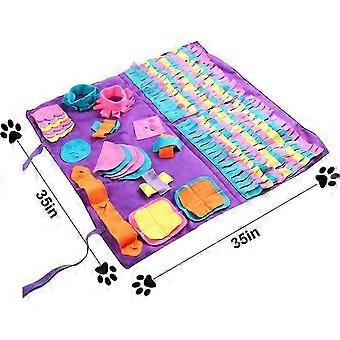 Hund Snuffle Puzzle Mat, kæledyr Slow Food Feeding Mat Fantastisk til stress frigivelse