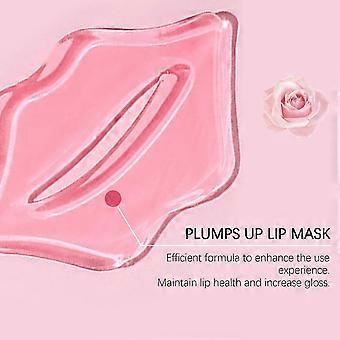Lip Mask, Collagen Crystal Pink Lip Care Gel Pads, Moisturizing Nourishing Firm Hydrate Lip Mask, Remove Dead Skin Make Your Dry Lip Attractive Sexy