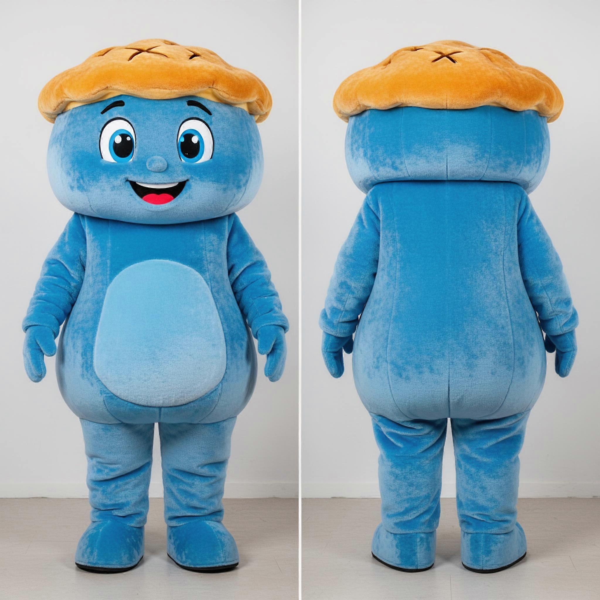 MASTICOT Velvet Blue Oversized Shepards Pie Mascot