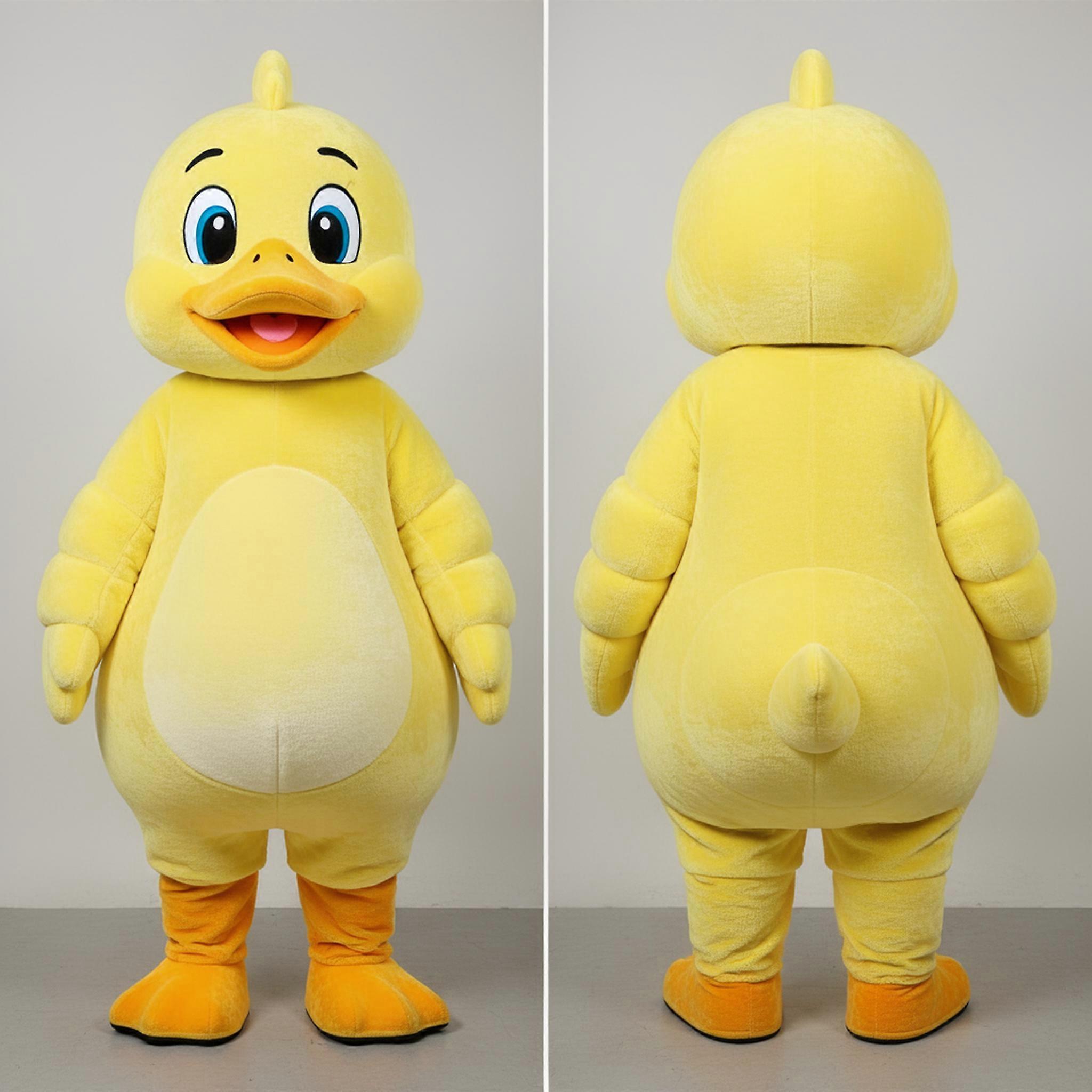 MASTICOT Lemon Yellow Cheerful Goose Mascot