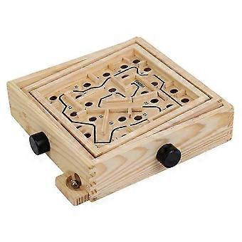 Houten labyrintspel, balans houdend, desktop, groepsspel, klassiek puzzelspel, speelgoed voor kinderen en volwassenen