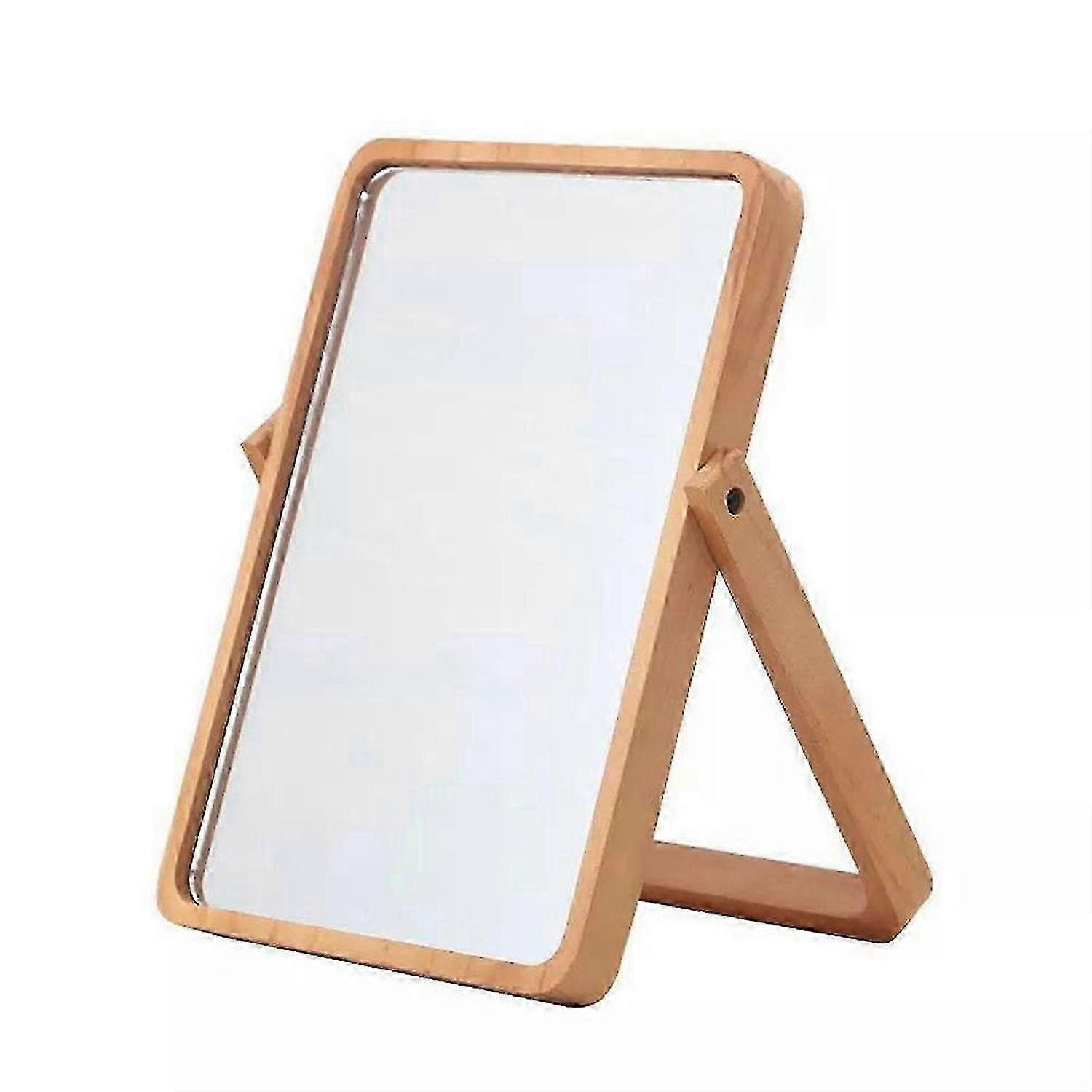 Adjustable Wooden Makeup Mirror