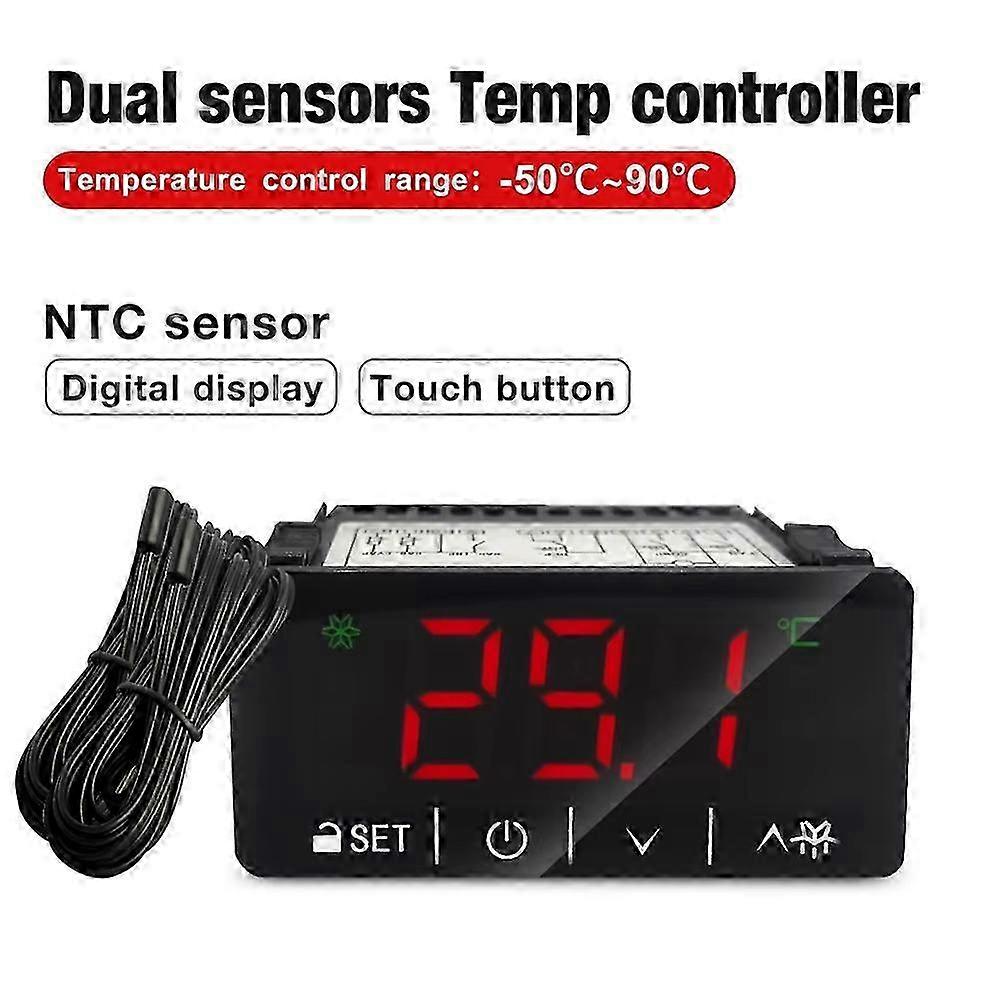 Digital Temperature Controller Microcomputer Thermoregulator Touch Screen Thermostat Refrigeration Cooling Defrosting