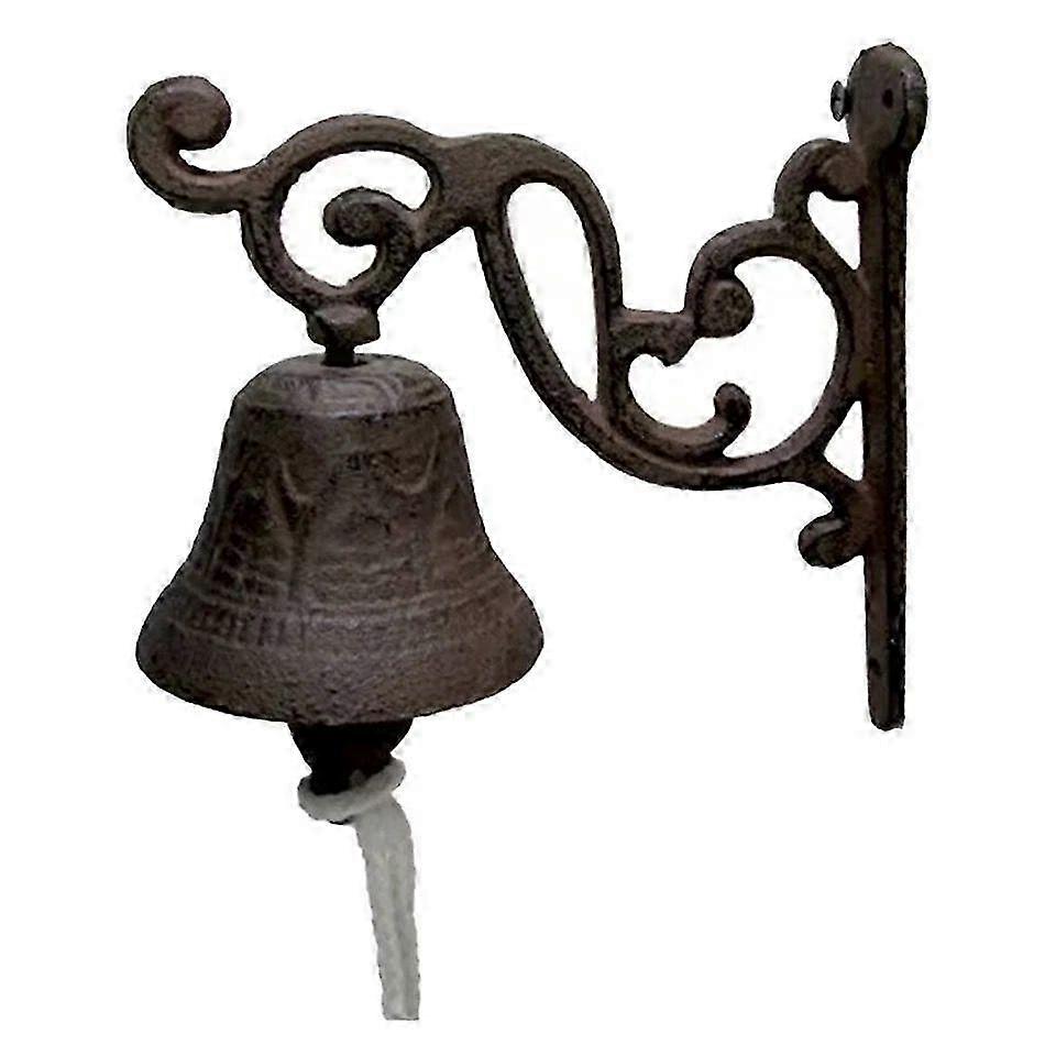 Rustic Iron Bird Wall Bell