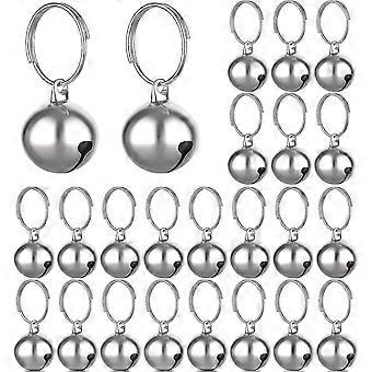 Lot de 24 clochettes métalliques pour colliers de chat et de chien